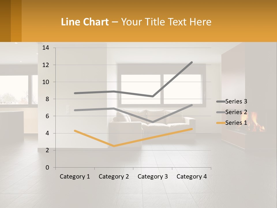 Residence View Kitchen PowerPoint Template