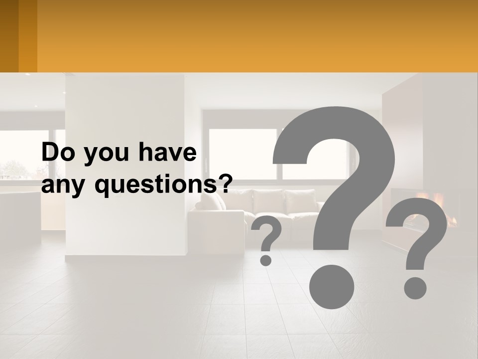 Residence View Kitchen PowerPoint Template