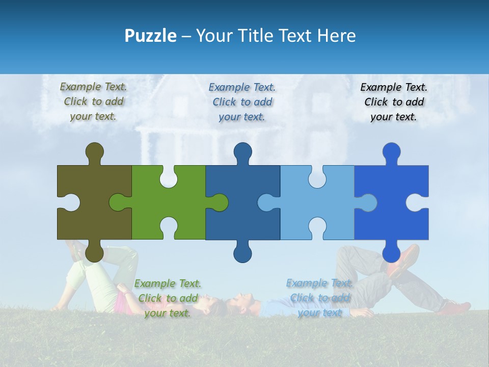 House Cloud Together PowerPoint Template