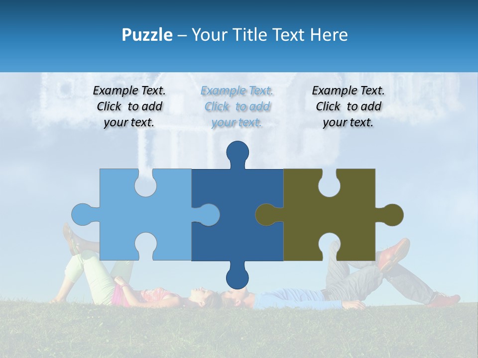 House Cloud Together PowerPoint Template