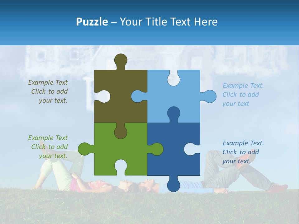 House Cloud Together PowerPoint Template