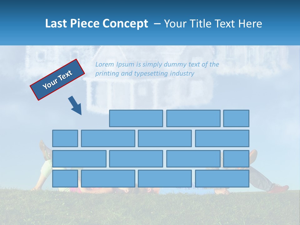 House Cloud Together PowerPoint Template