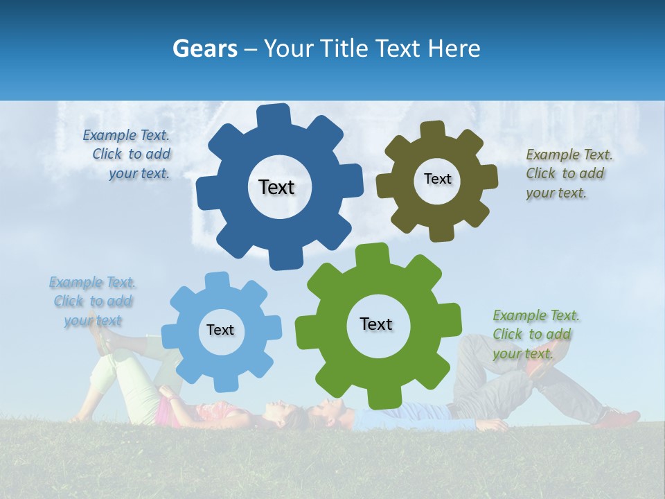 House Cloud Together PowerPoint Template