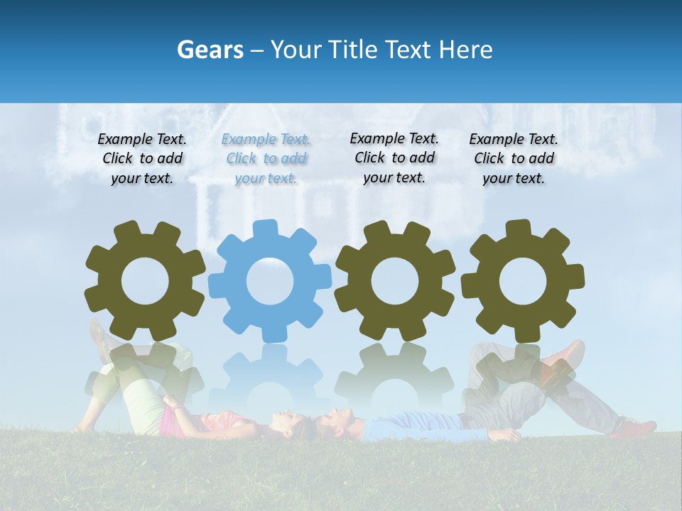 House Cloud Together PowerPoint Template