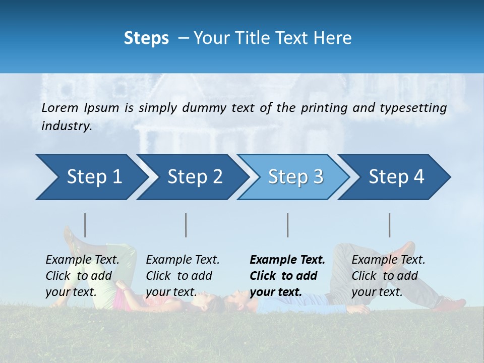 House Cloud Together PowerPoint Template