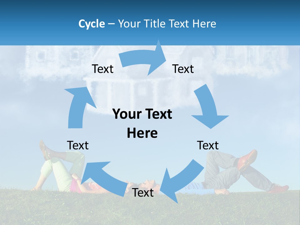 House Cloud Together PowerPoint Template
