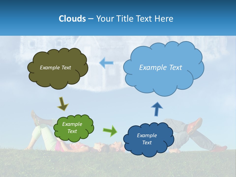 House Cloud Together PowerPoint Template
