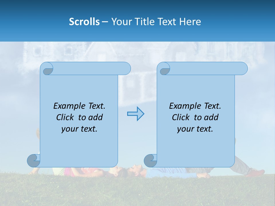 House Cloud Together PowerPoint Template