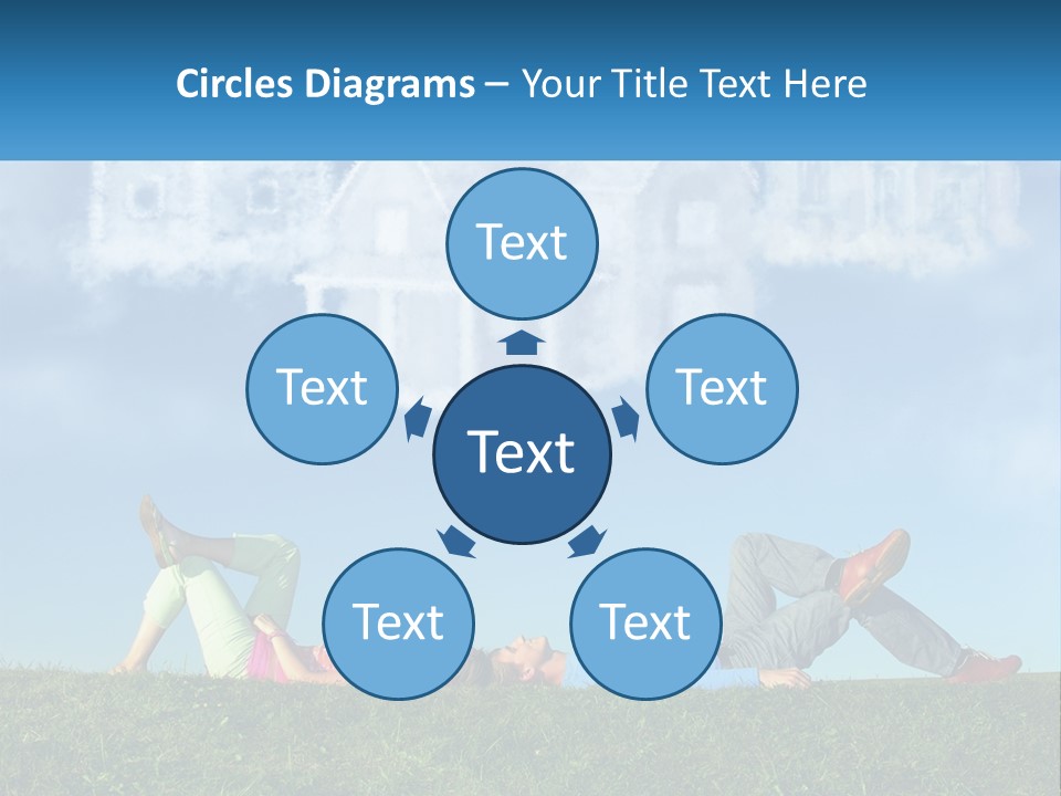House Cloud Together PowerPoint Template