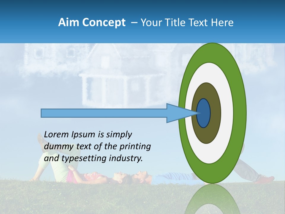 House Cloud Together PowerPoint Template