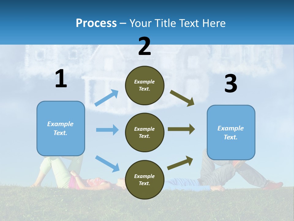 House Cloud Together PowerPoint Template
