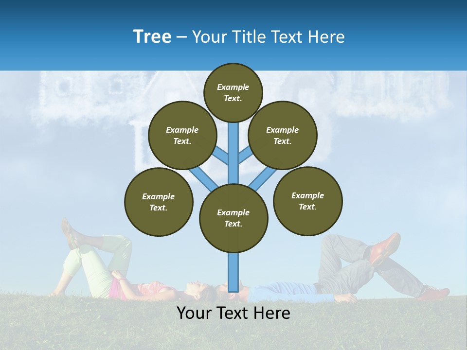 House Cloud Together PowerPoint Template