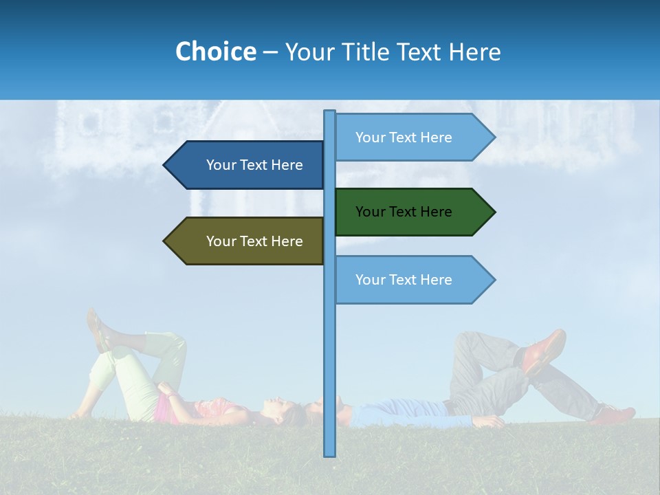 House Cloud Together PowerPoint Template