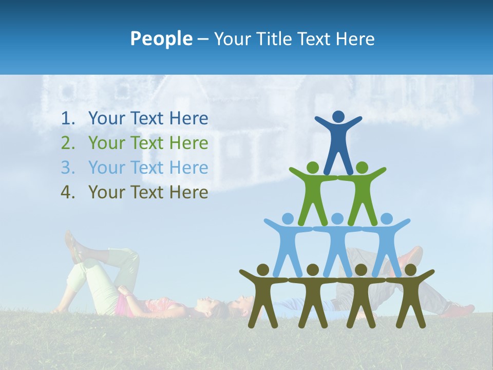 House Cloud Together PowerPoint Template