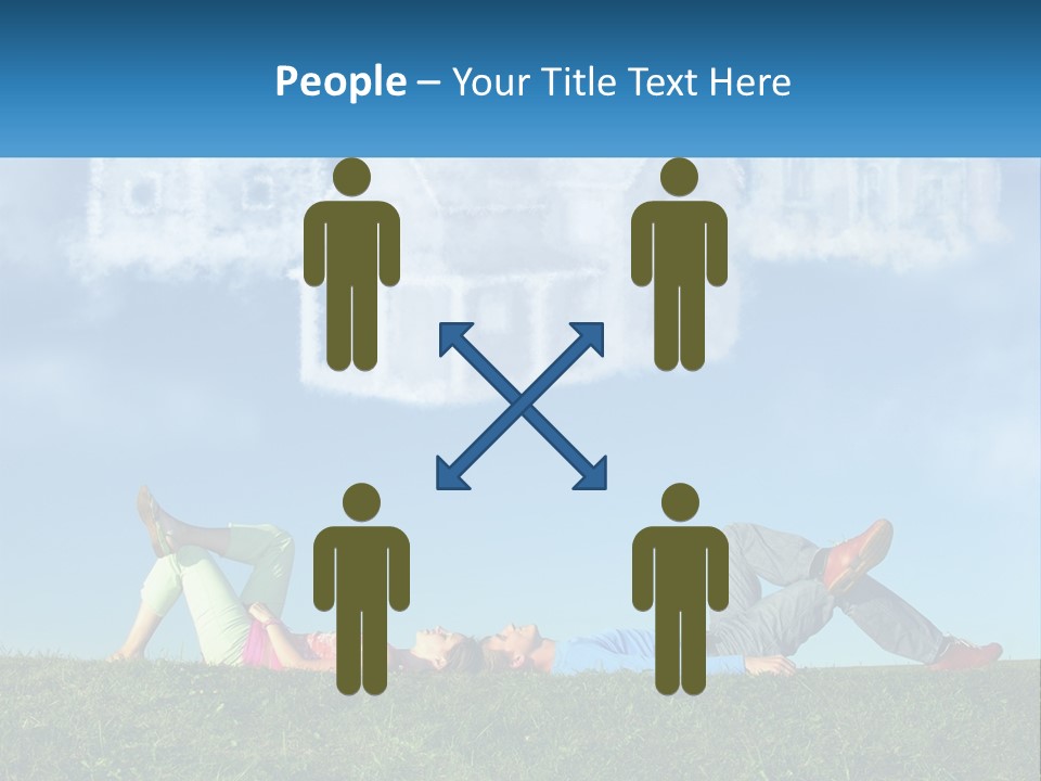 House Cloud Together PowerPoint Template