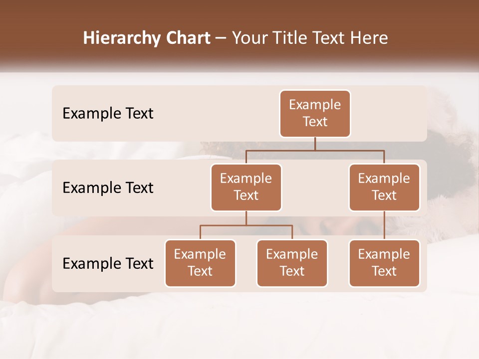 A Woman Laying In Bed With Her Head On Her Pillow PowerPoint Template