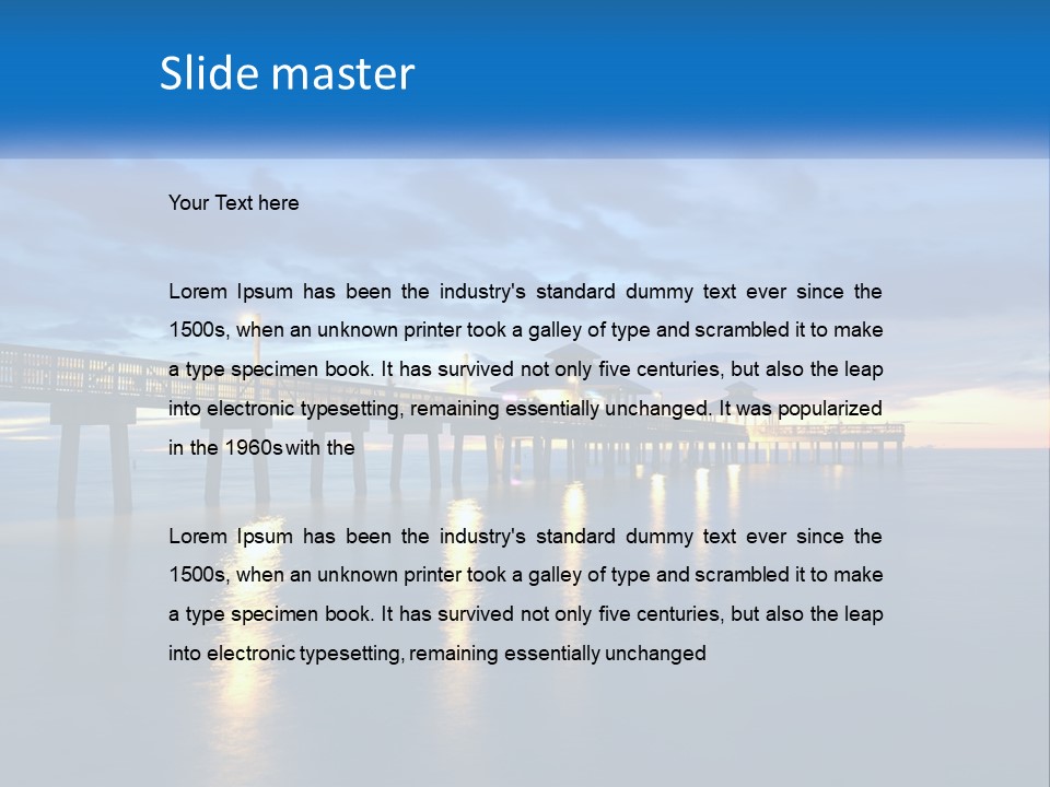 Nighttime Relax Sunshine PowerPoint Template