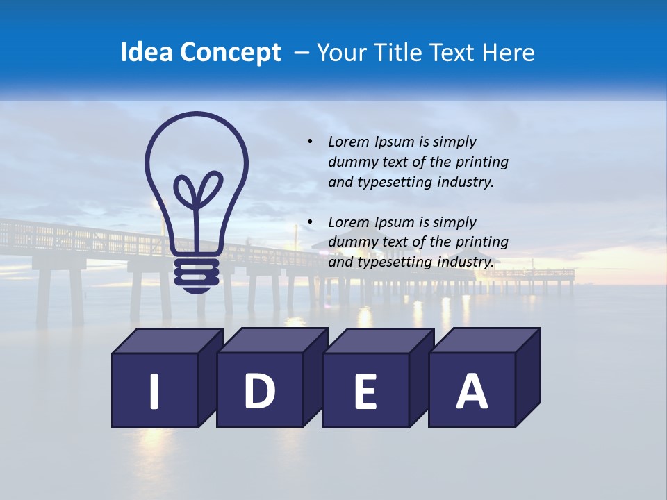 Nighttime Relax Sunshine PowerPoint Template