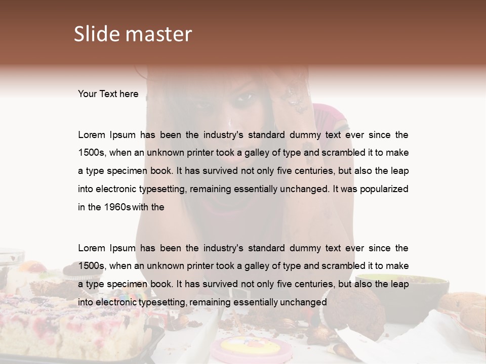 Pig Boulemic Greed PowerPoint Template