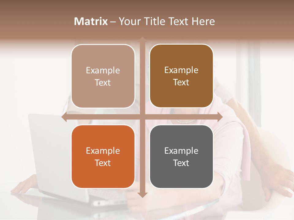An Elderly Couple Looking At A Laptop Computer PowerPoint Template