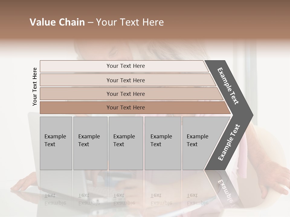 An Elderly Couple Looking At A Laptop Computer PowerPoint Template