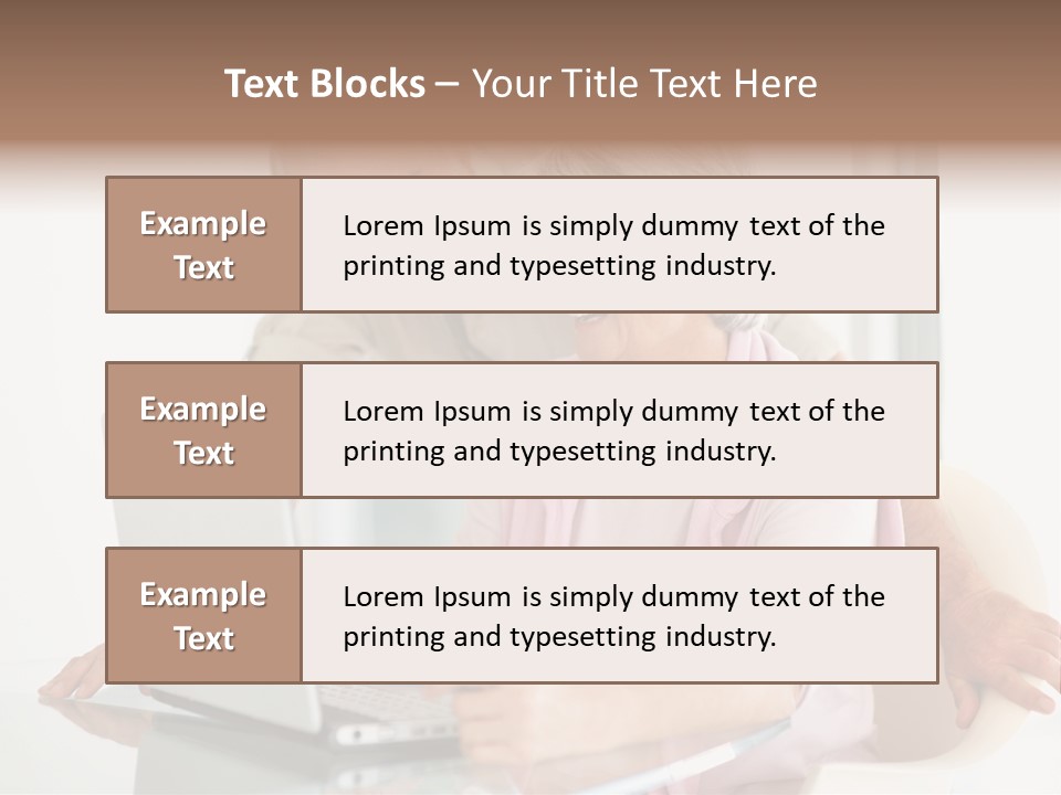 An Elderly Couple Looking At A Laptop Computer PowerPoint Template