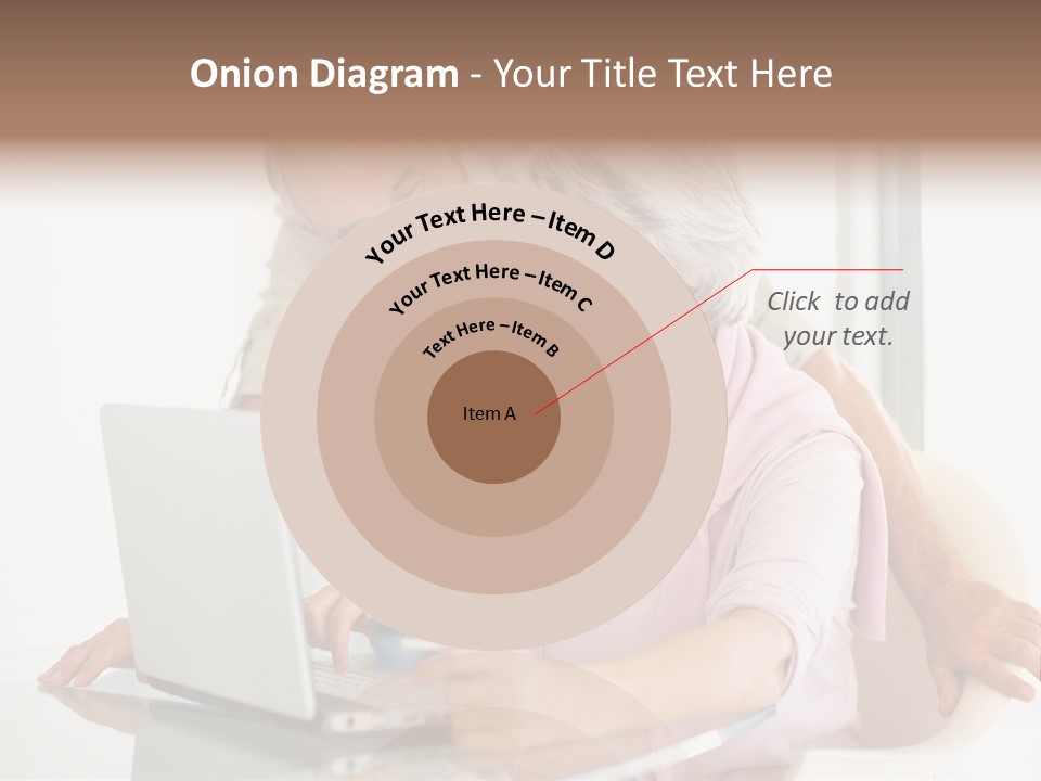 An Elderly Couple Looking At A Laptop Computer PowerPoint Template