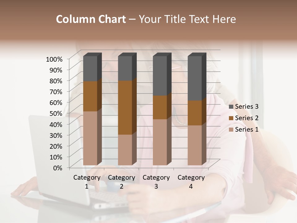 An Elderly Couple Looking At A Laptop Computer PowerPoint Template
