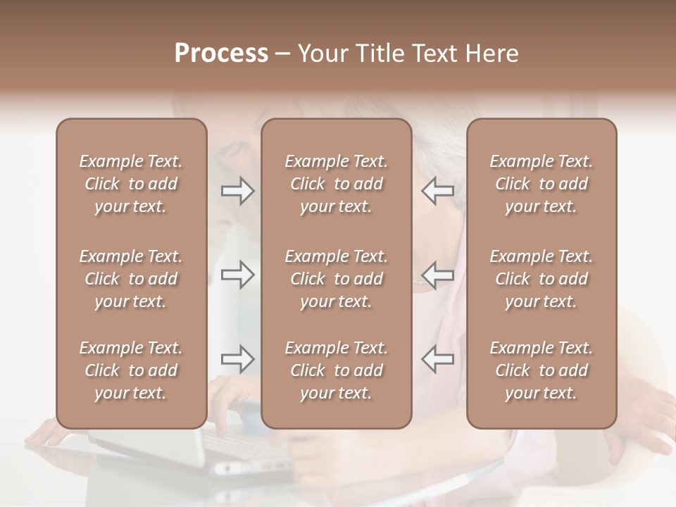 An Elderly Couple Looking At A Laptop Computer PowerPoint Template
