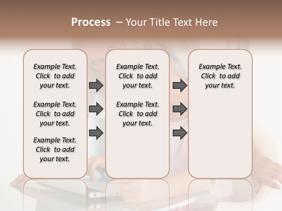 An Elderly Couple Looking At A Laptop Computer PowerPoint Template