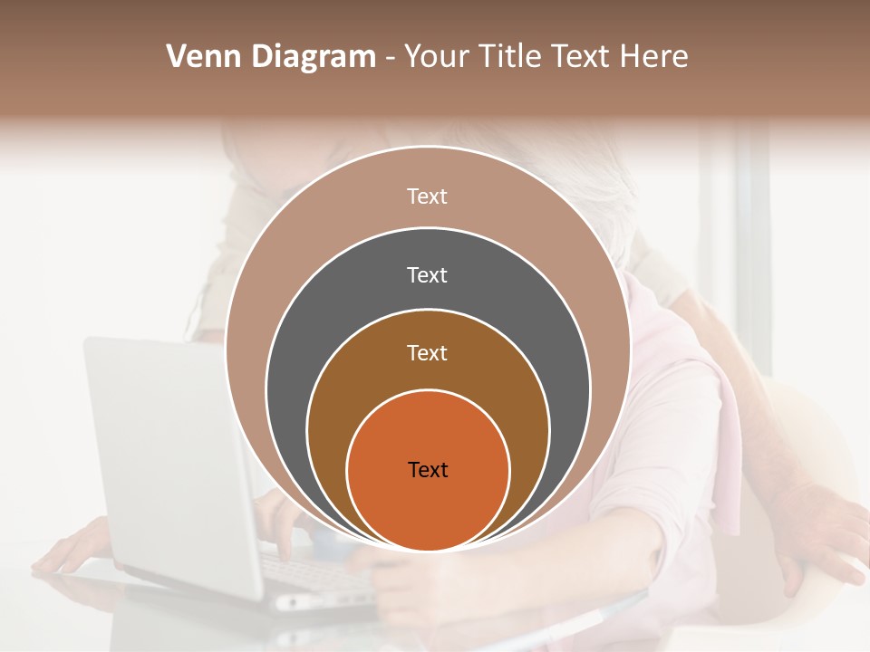 An Elderly Couple Looking At A Laptop Computer PowerPoint Template
