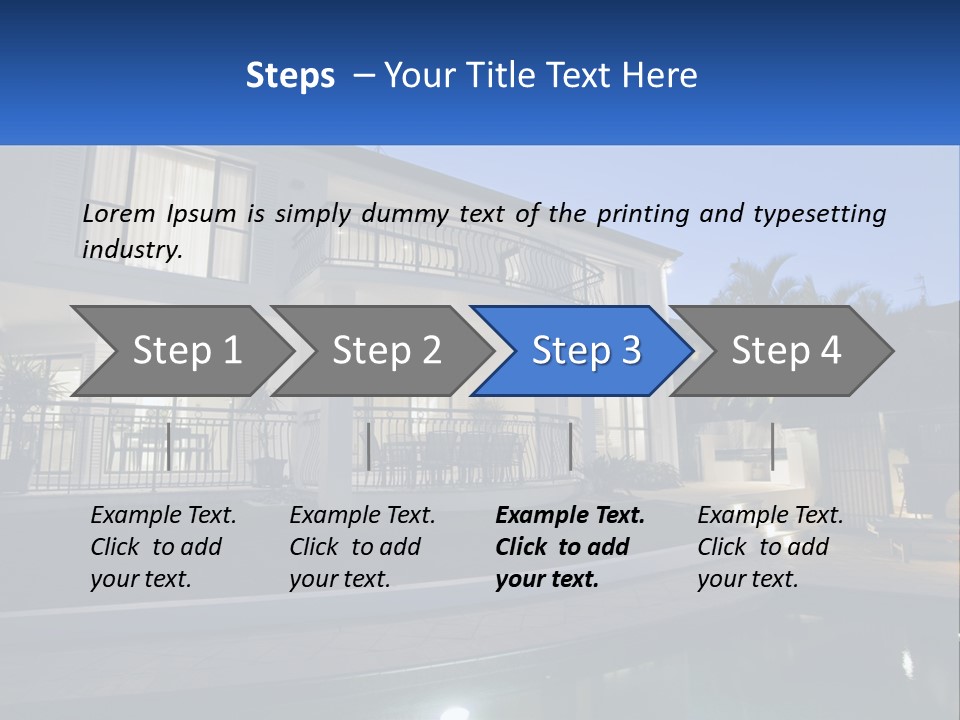 Hut Built Vacations PowerPoint Template