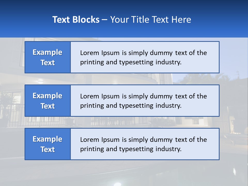 Hut Built Vacations PowerPoint Template