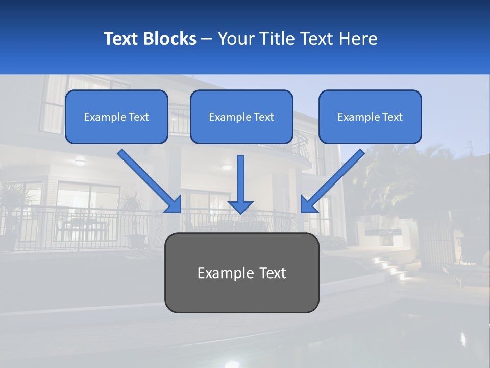 Hut Built Vacations PowerPoint Template