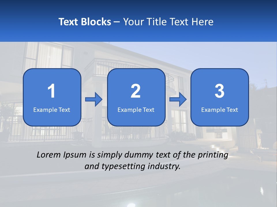 Hut Built Vacations PowerPoint Template