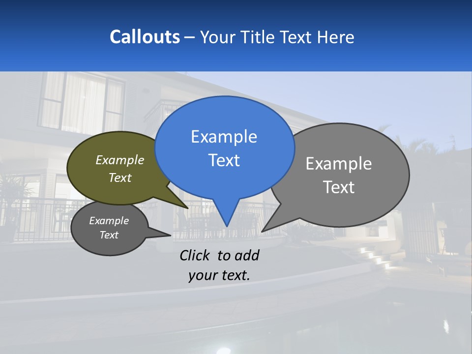 Hut Built Vacations PowerPoint Template