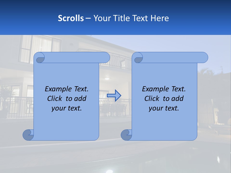 Hut Built Vacations PowerPoint Template