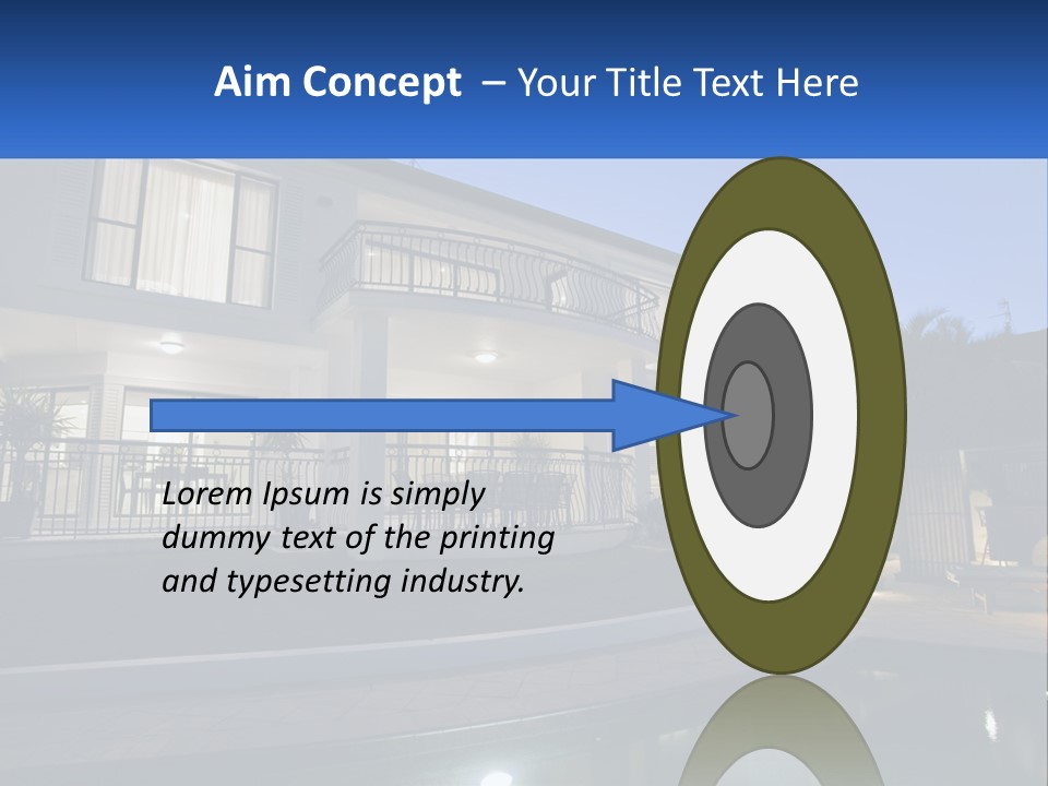 Hut Built Vacations PowerPoint Template