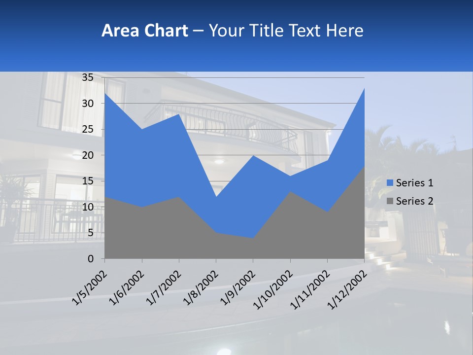Hut Built Vacations PowerPoint Template