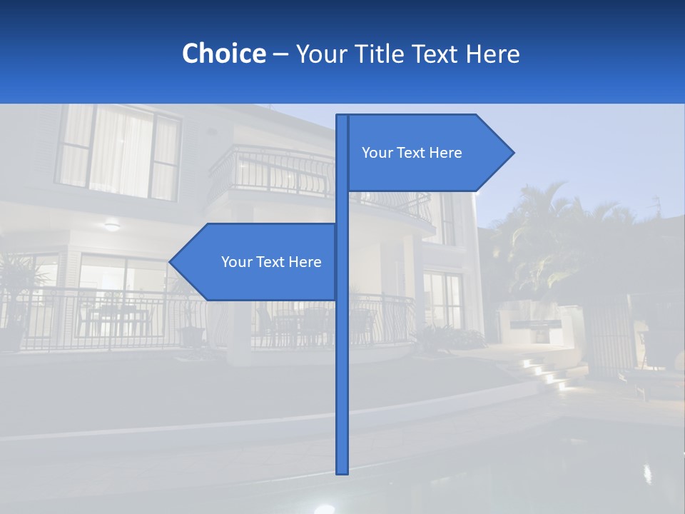 Hut Built Vacations PowerPoint Template