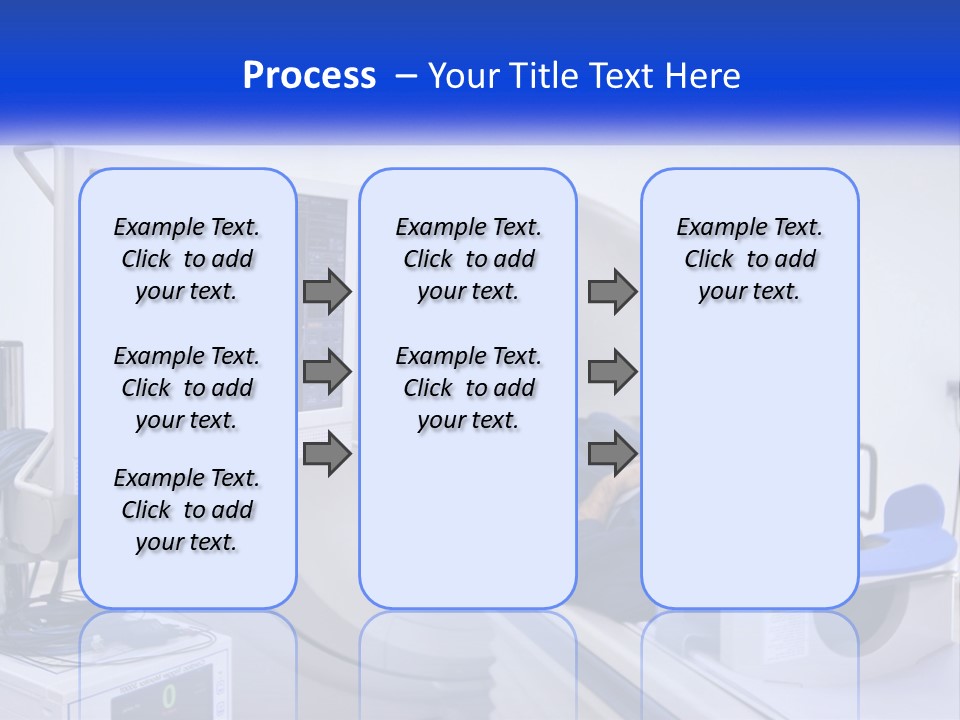 A Man Laying In A Hospital Bed In Front Of A Monitor PowerPoint Template