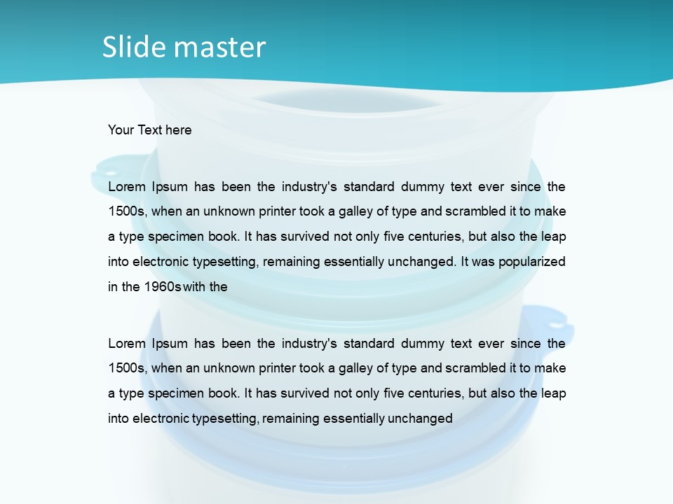 Cutout Storage Elements PowerPoint Template