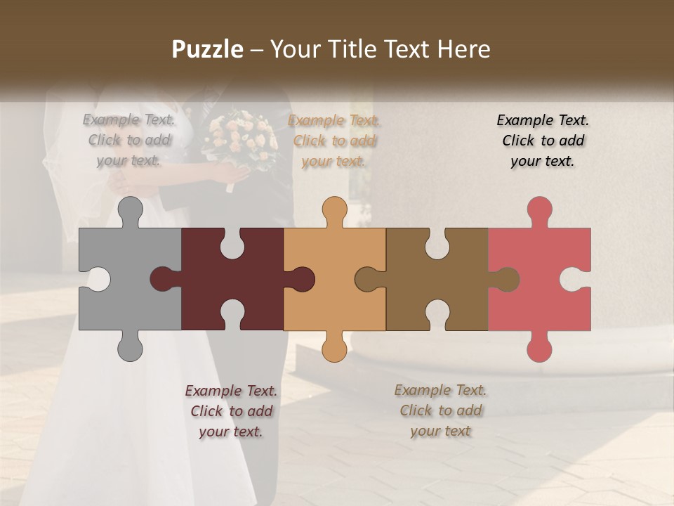 Husband Touching Family PowerPoint Template