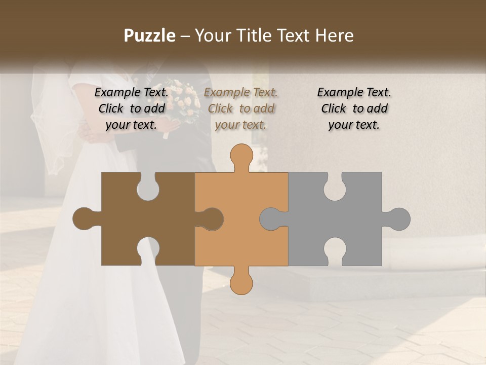 Husband Touching Family PowerPoint Template