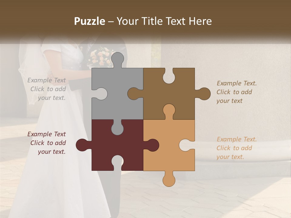 Husband Touching Family PowerPoint Template