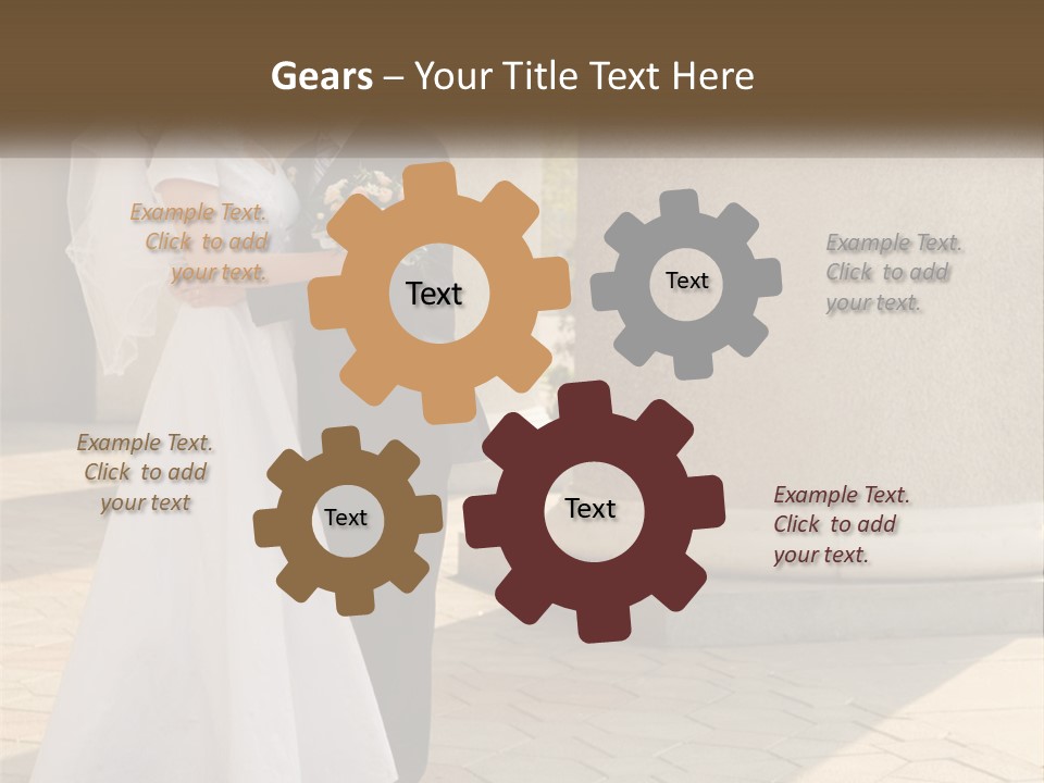 Husband Touching Family PowerPoint Template