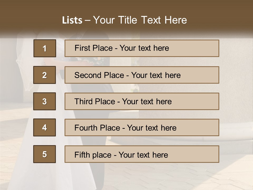 Husband Touching Family PowerPoint Template