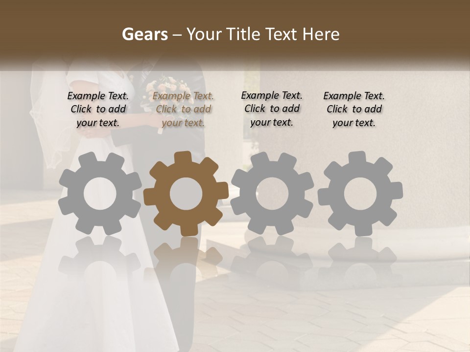 Husband Touching Family PowerPoint Template