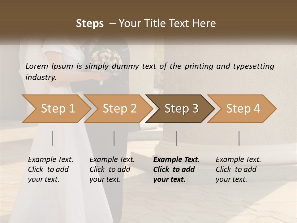 Husband Touching Family PowerPoint Template