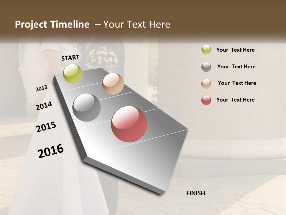 Husband Touching Family PowerPoint Template